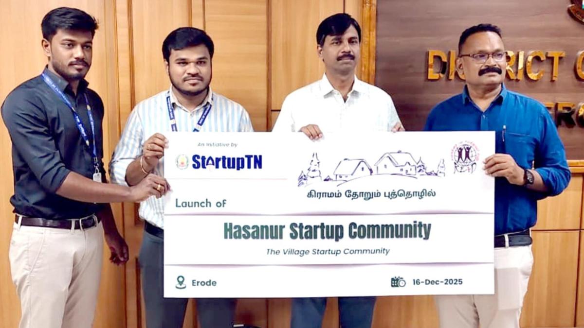 Startup communities launched in two villages in Erode district
