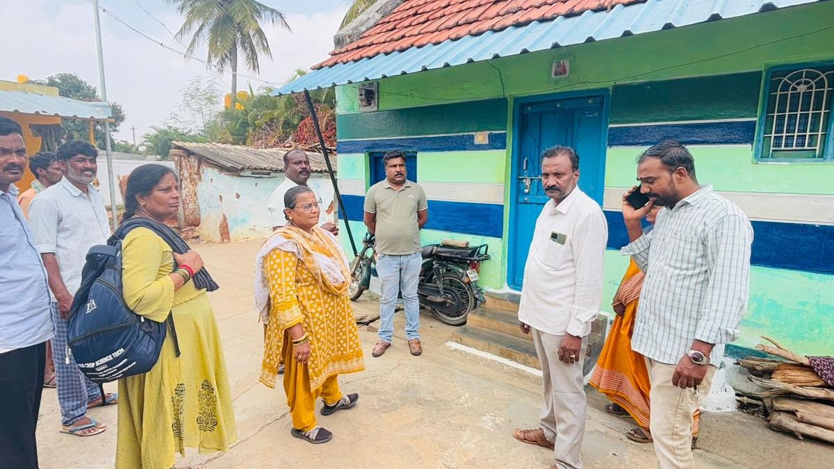 Tahsildar visits village owing to complaints of harassment from microfinance institutions