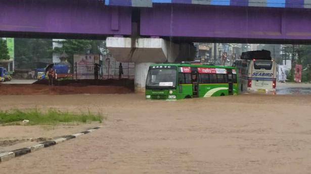 Heavy rains with thunderstorms cause flash floods in Mangaluru