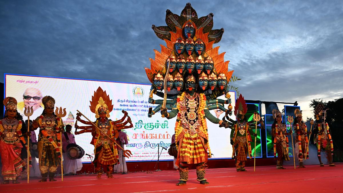 Cultural extravaganza showcases regional folk art forms in Tiruchi