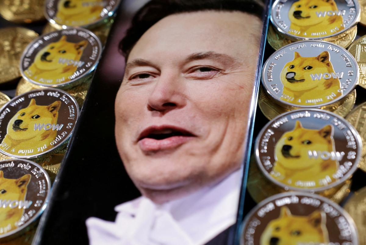 Dogecoin cryptocurrency surges on Elon Musk's Twitter deal