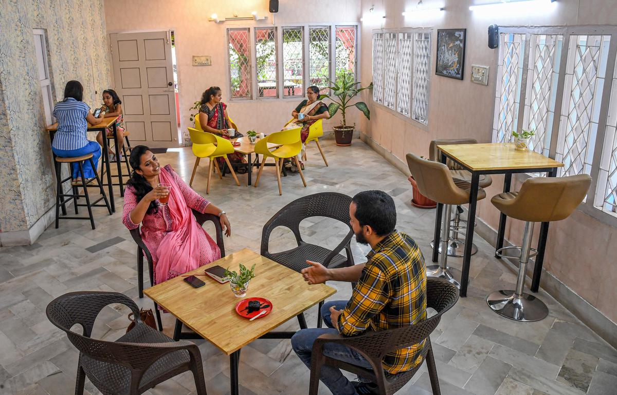 The interiors of the Breadway bakery in Visakhapatnam.