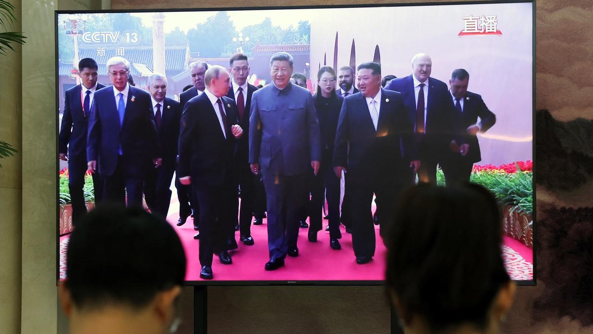 China displays modern weaponry for first time in mega military parade attended by several world leaders