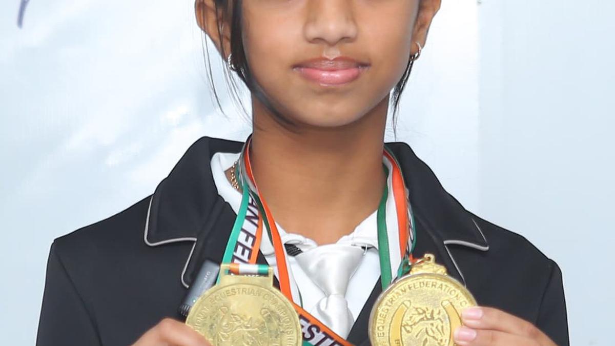 Coimbatore girl wins three gold medals at National Equestrian Championship