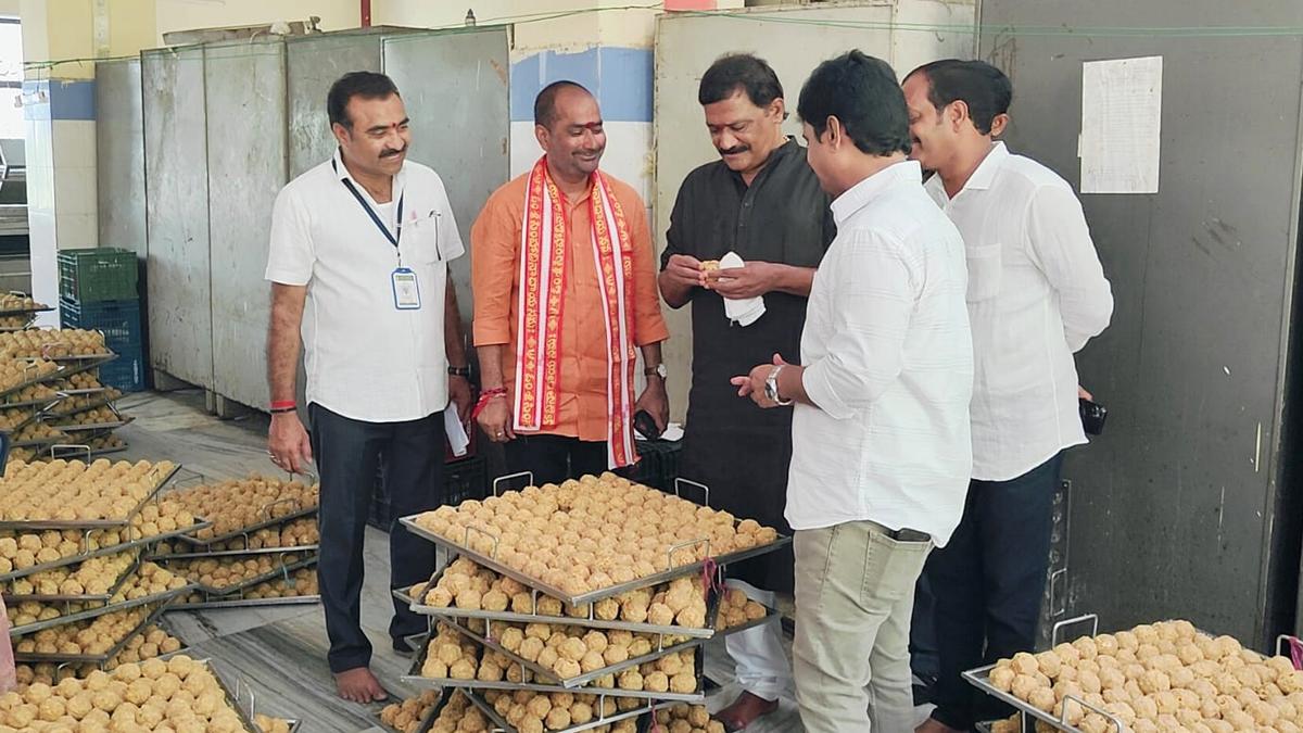 MLA suspects quality of ghee being used for laddus at Simhachalam temple