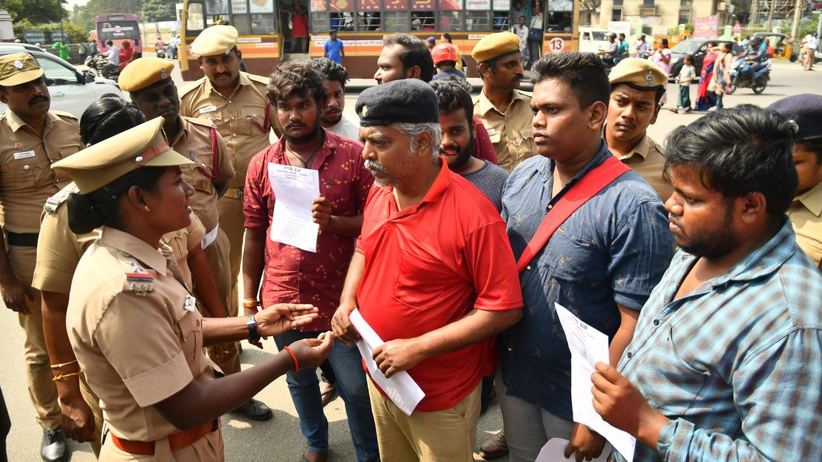 Sanitary workers in Salem demand disbursement of salaries