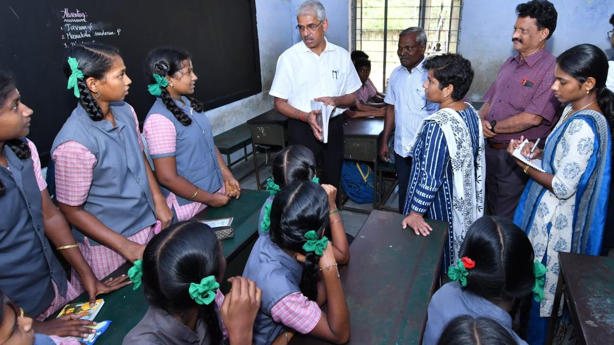 Chief Secretary inspects school, hospitals in Sivaganga district