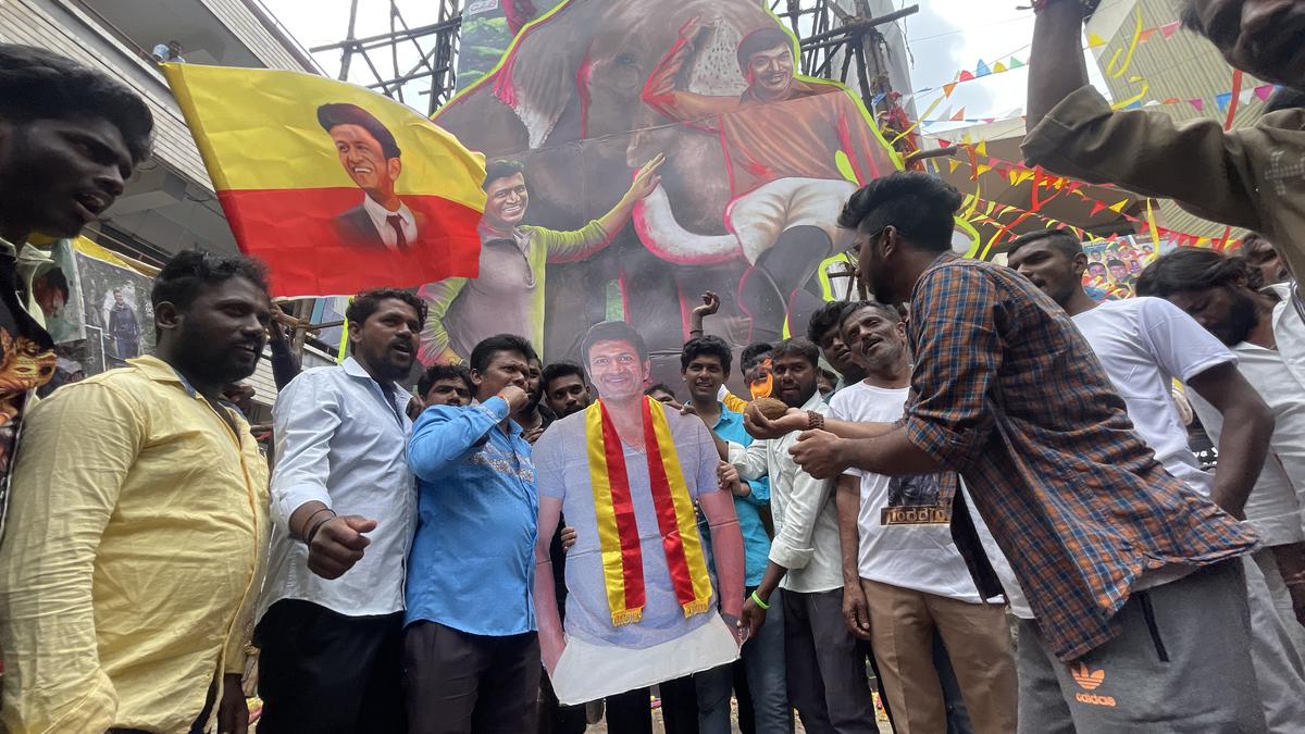 A year since his death, Puneeth Rajkumar fans throng theatres to catch last glimpse and pay tributes