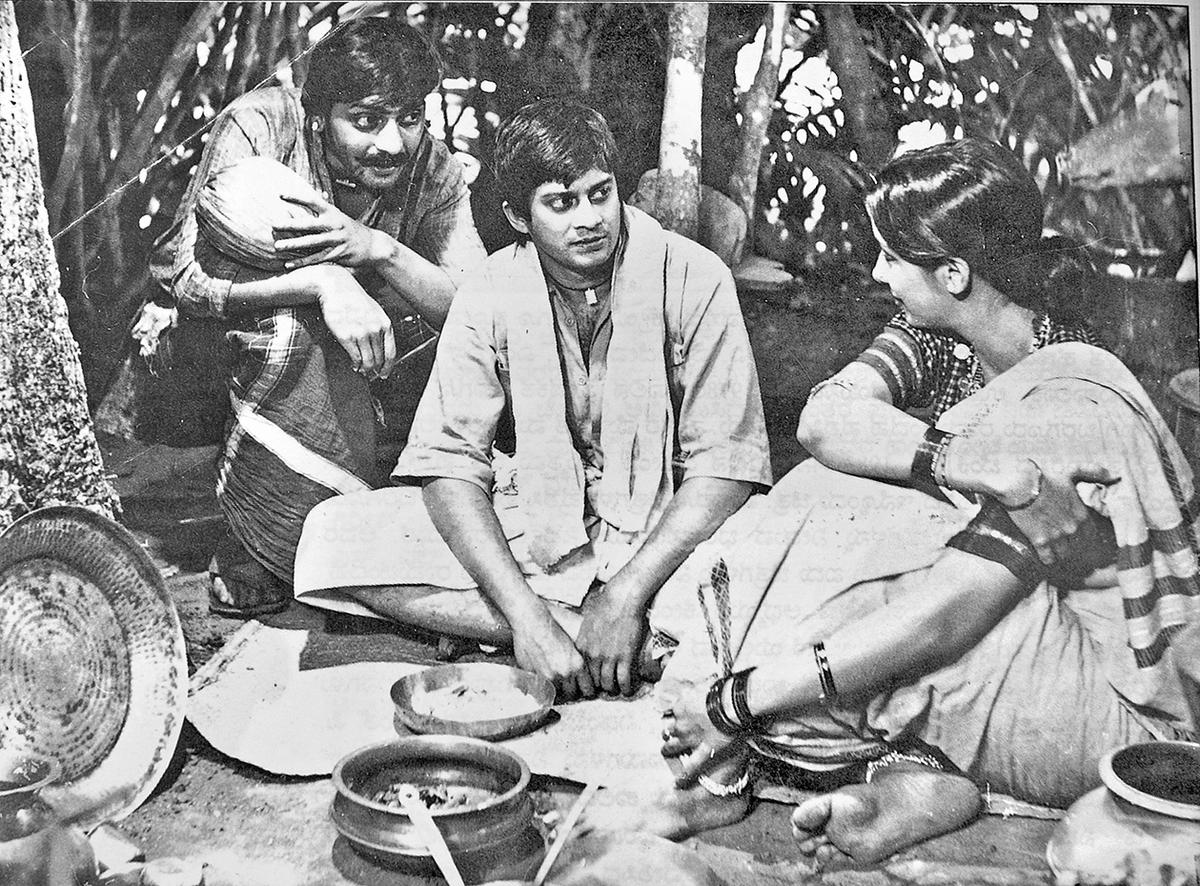 With Shabana Azmi and Amol Palekar in a Kannada Film Kanneshwara Rama