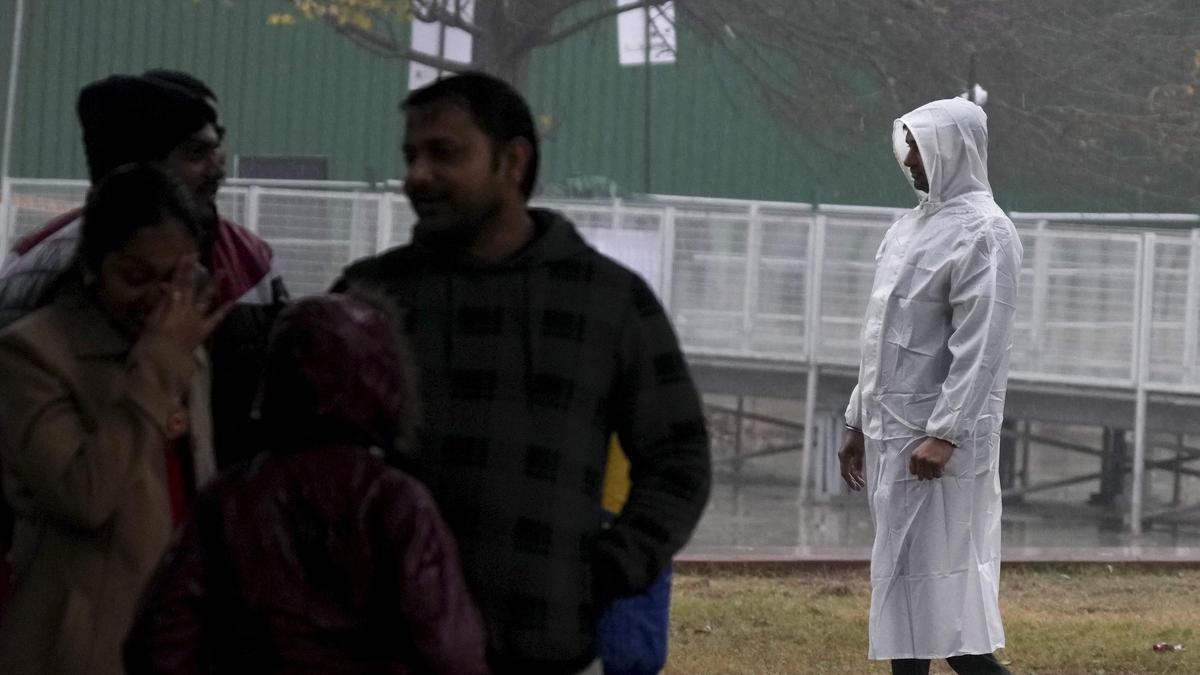 Delhi rain: First spell of the year delays Republic Day parade rehearsal at Kartavya Path