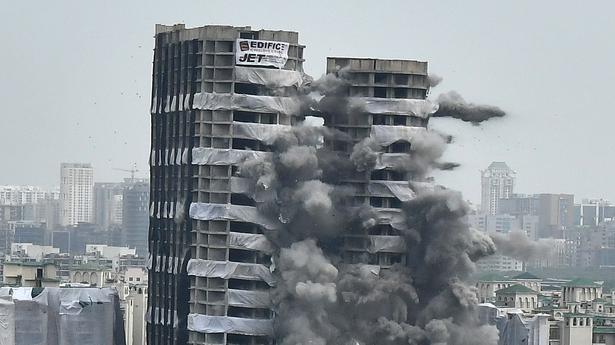 Noida’s Supertech twin towers turned into rubble