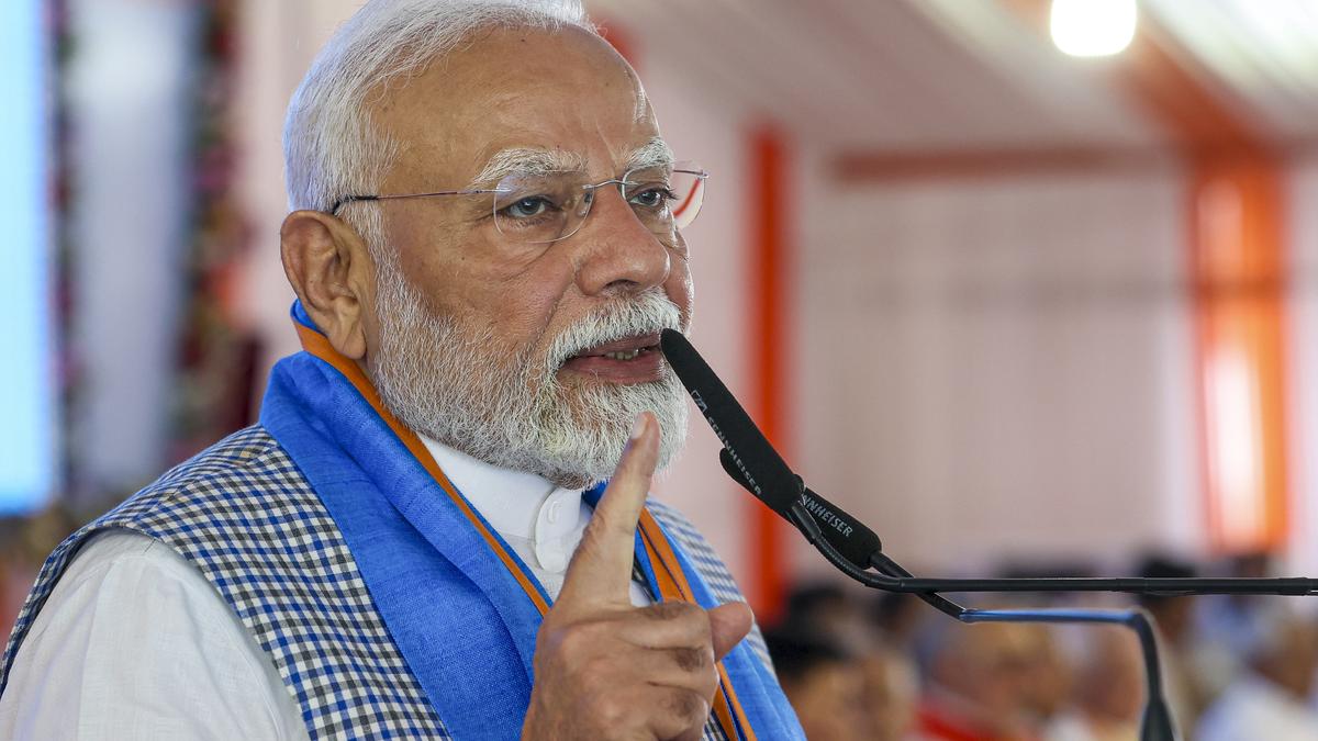 PM Modi launches 105 projects worth over ₹18,600 crore, unveils Vision Document