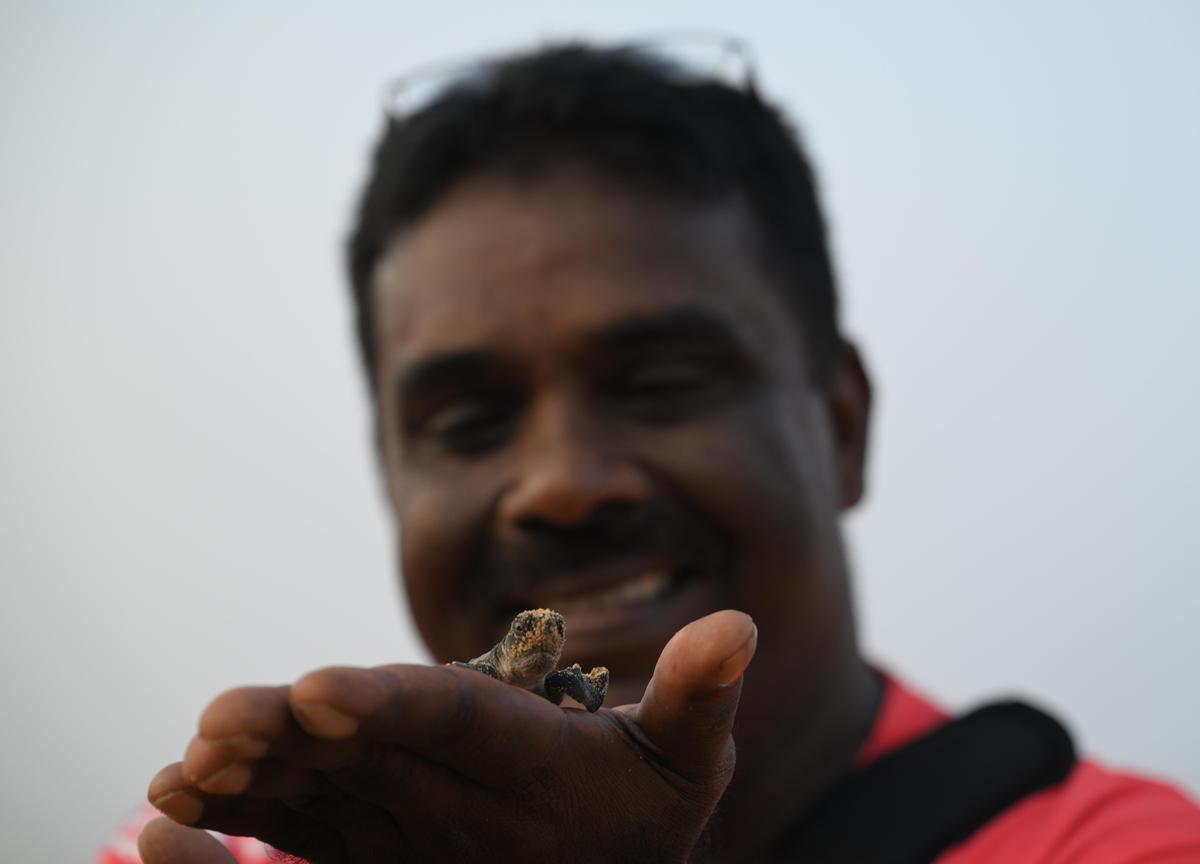 Ajith Shangumugham at Veliyaveli coast in Thiruvananthapuram