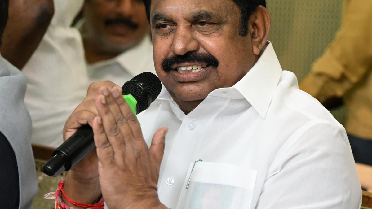 Palaniswami assails Stalin for indulging in ‘disinformation’ campaign on NDA leaders’ visits to New Delhi