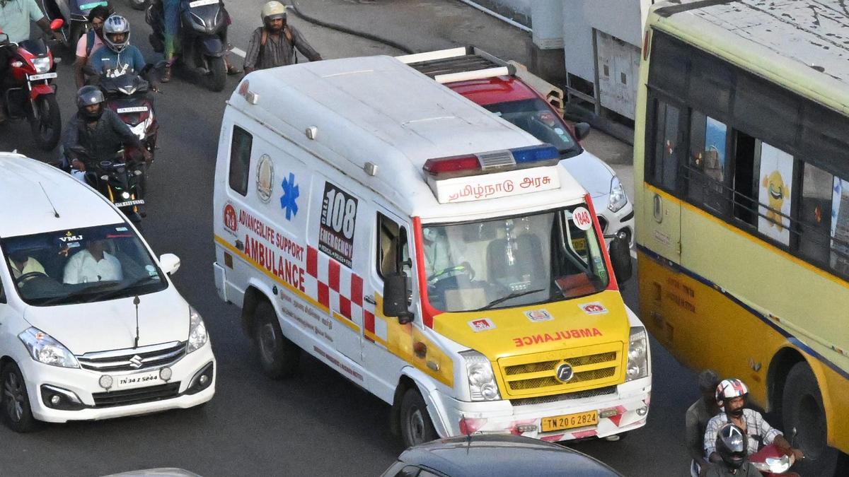 108 ambulance services clock 7.53 minutes average response time in handling road accidents in Coimbatore district