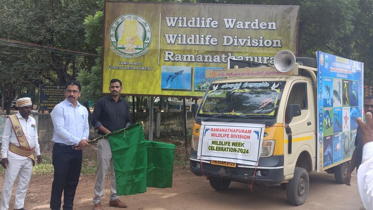 Marine biodiversity awareness campaign vehicle flagged off