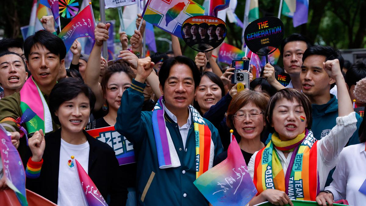 Taiwan presidential frontrunner joins huge crowds at east Asia's largest Pride march