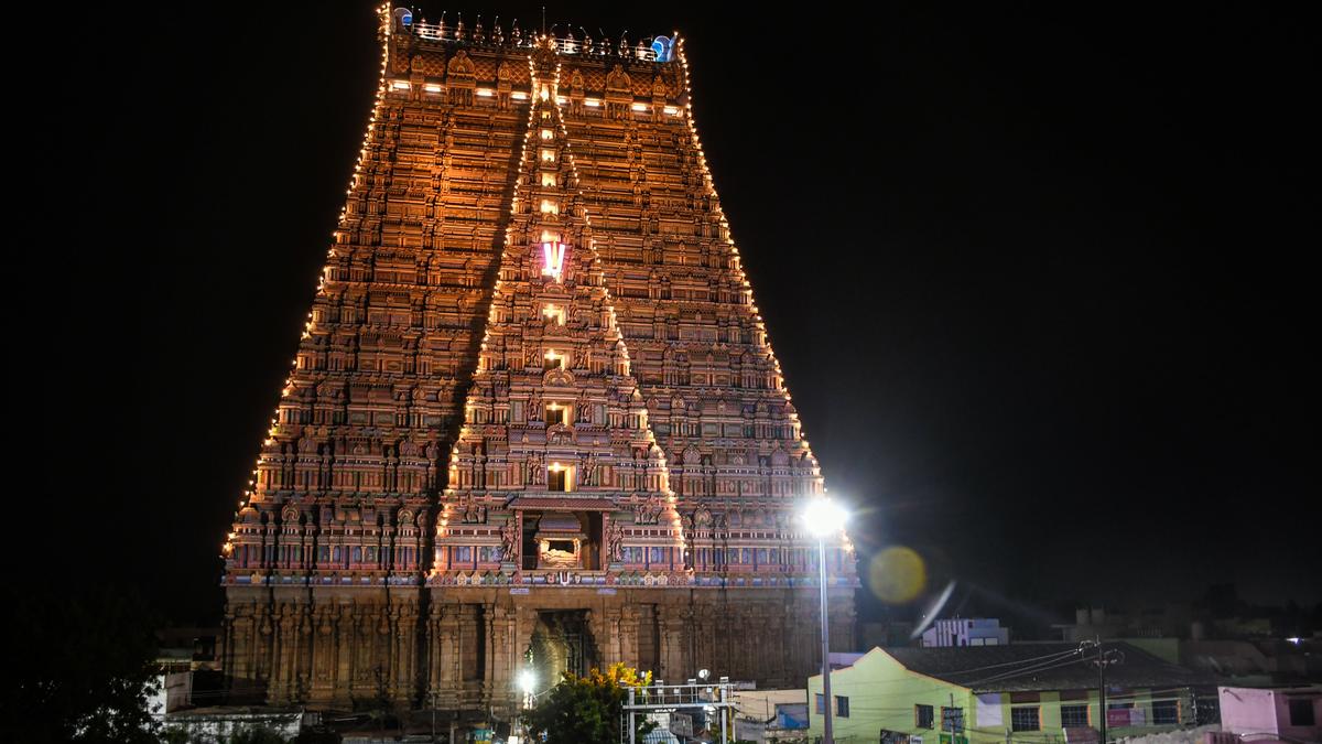 Srirangam residents seek street lights beneath outer gopurams in the temple town