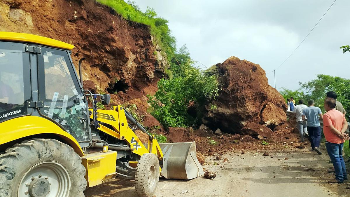 National Highway 205 blocked near Himachal Pradesh’s Bilaspur due to landslip