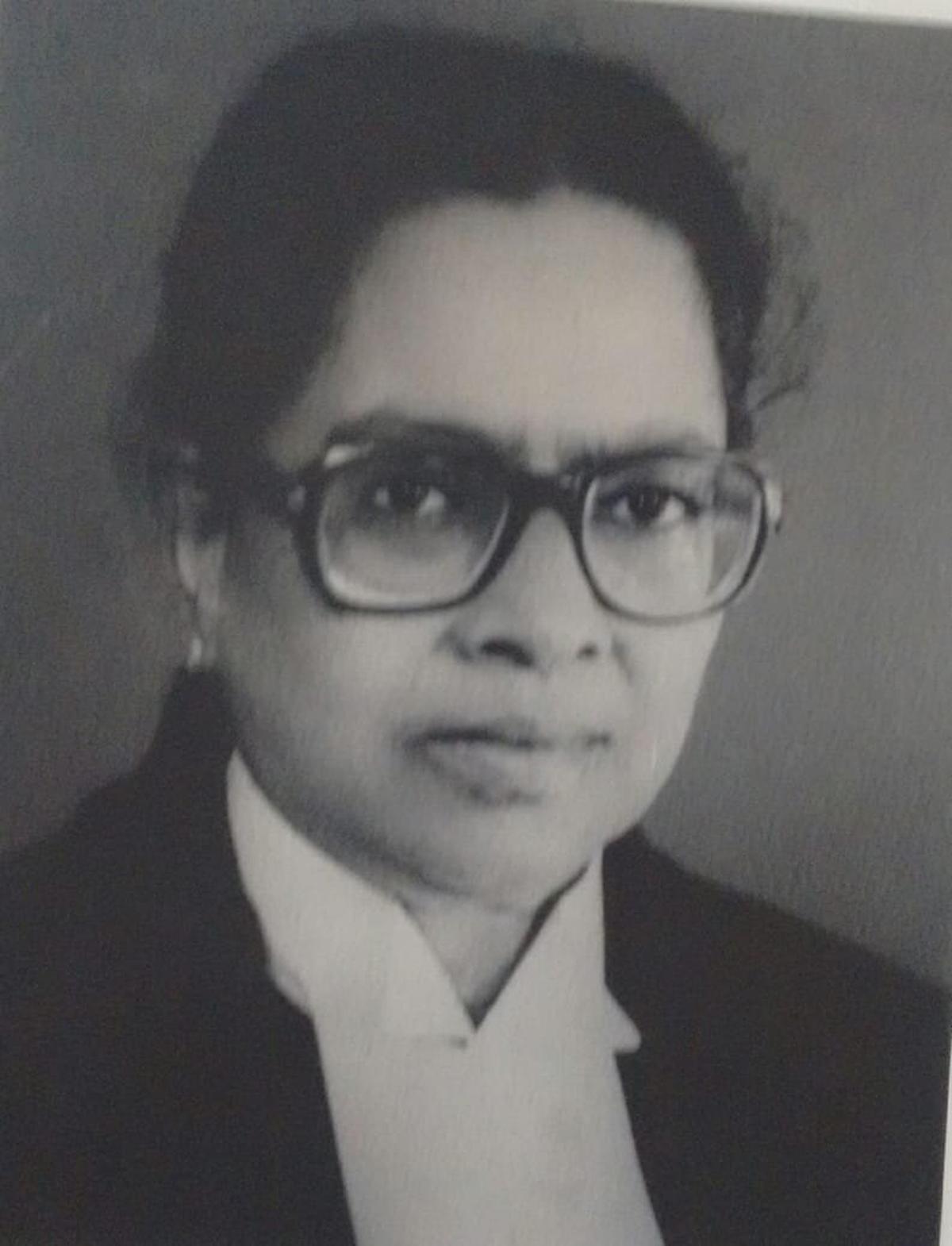 A photograph of Justice Fathima Beevi from Neethipathayile Dheera Vanitha, a documentary directed by Priya Raveendran.