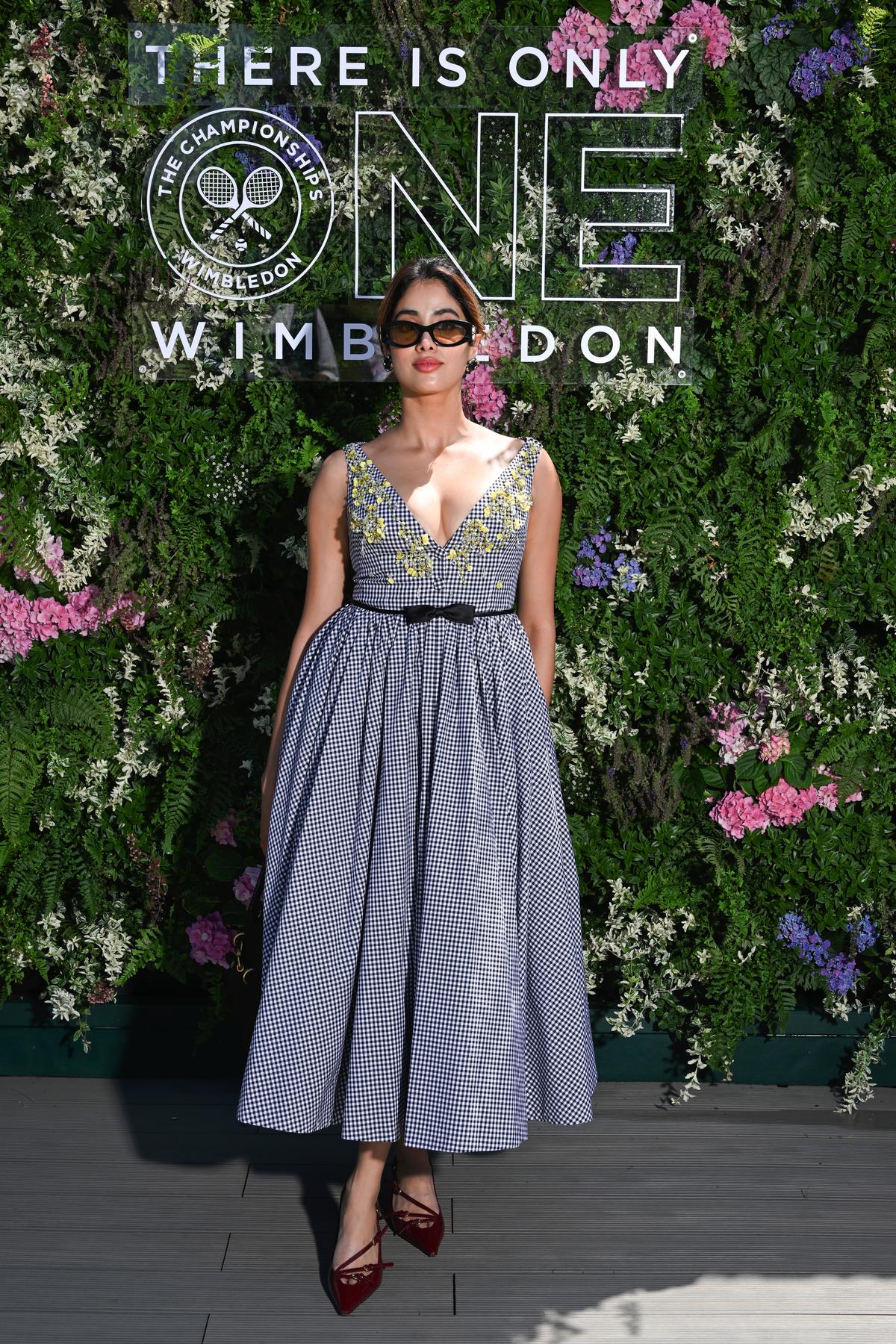 LONDON, ENGLAND - JULY 11: Janhvi Kapoor in the AELTC's Parkside Suite in No.1 Court at The Championships 2025. Held at the All England Lawn Tennis and Croquet Club, Wimbledon. Day 12, on July 11, 2025 in London, England. (Photo by Stuart C. Wilson/Getty Images for AELTC) LONDON, ENGLAND - JULY 11: Janhvi Kapoor in the AELTC's Parkside Suite in No.1 Court at The Championships 2025. Held at the All England Lawn Tennis and Croquet Club, Wimbledon. Day 12, on July 11, 2025 in London, England. (Photo by Stuart C. Wilson/Getty Images for AELTC)