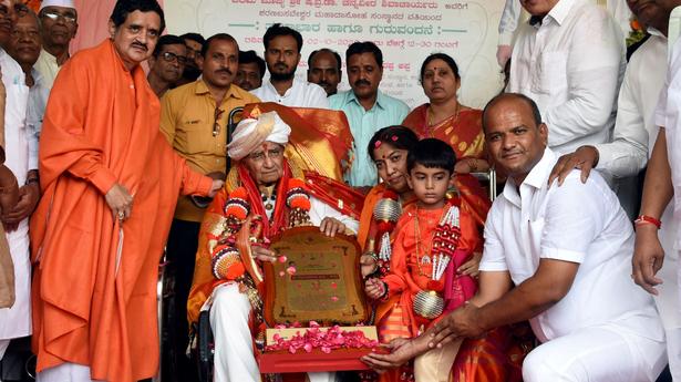 Dr Appa honoured with Chenna Renuka Basava Prashasti