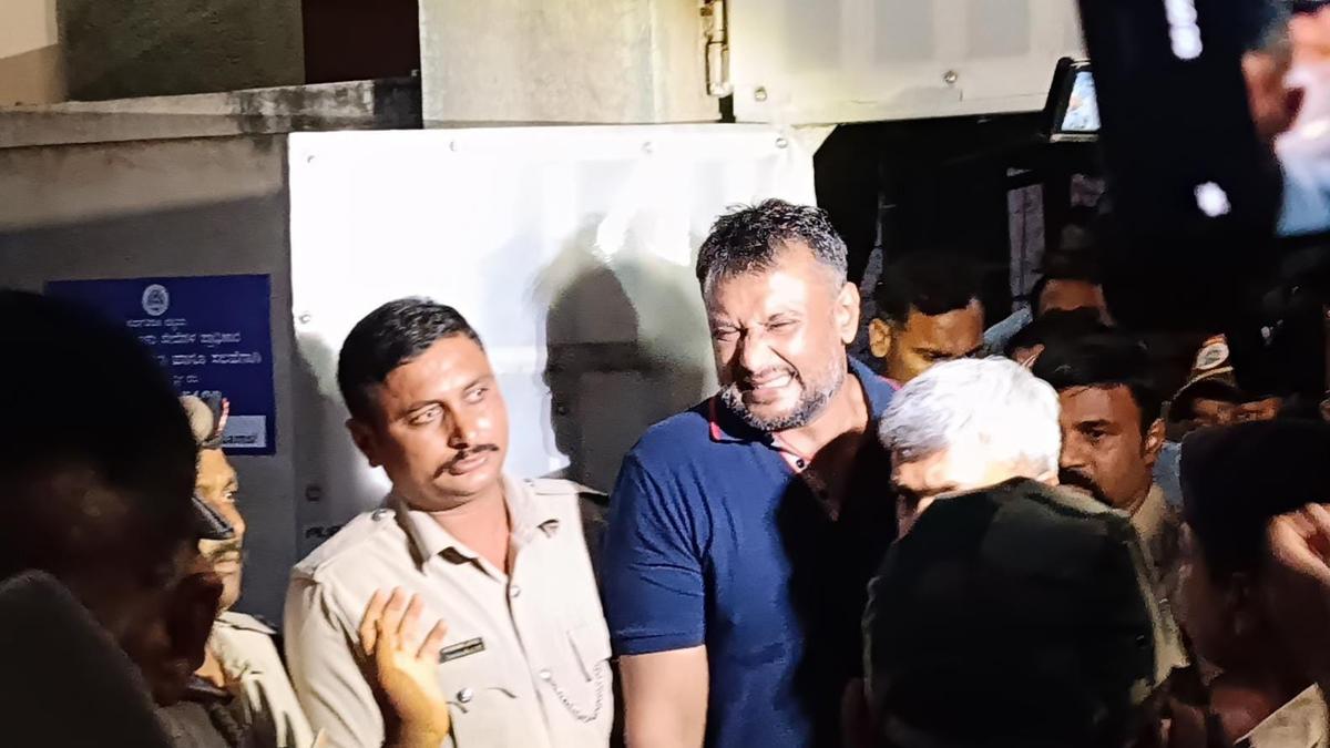 Actor Darshan released on bail from Ballari Central Prison