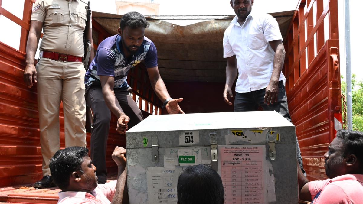 EVMs, other materials sent to polling booths in Thoothukudi Lok Sabha constituency