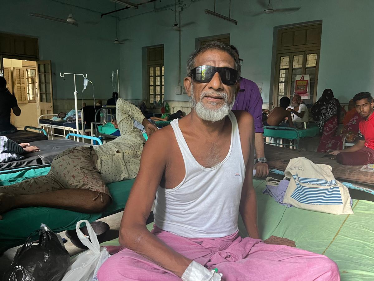 Sheikh Mohammed Sakil, 62, a resident of Akra in South 24 Parganas, is undergoing treatment at the Regional Institute of Ophthalmology, Medical College Kolkata, following a partial loss of sight in one eye since his cataract surgery in Garden Reach State General Hospital on June 27.