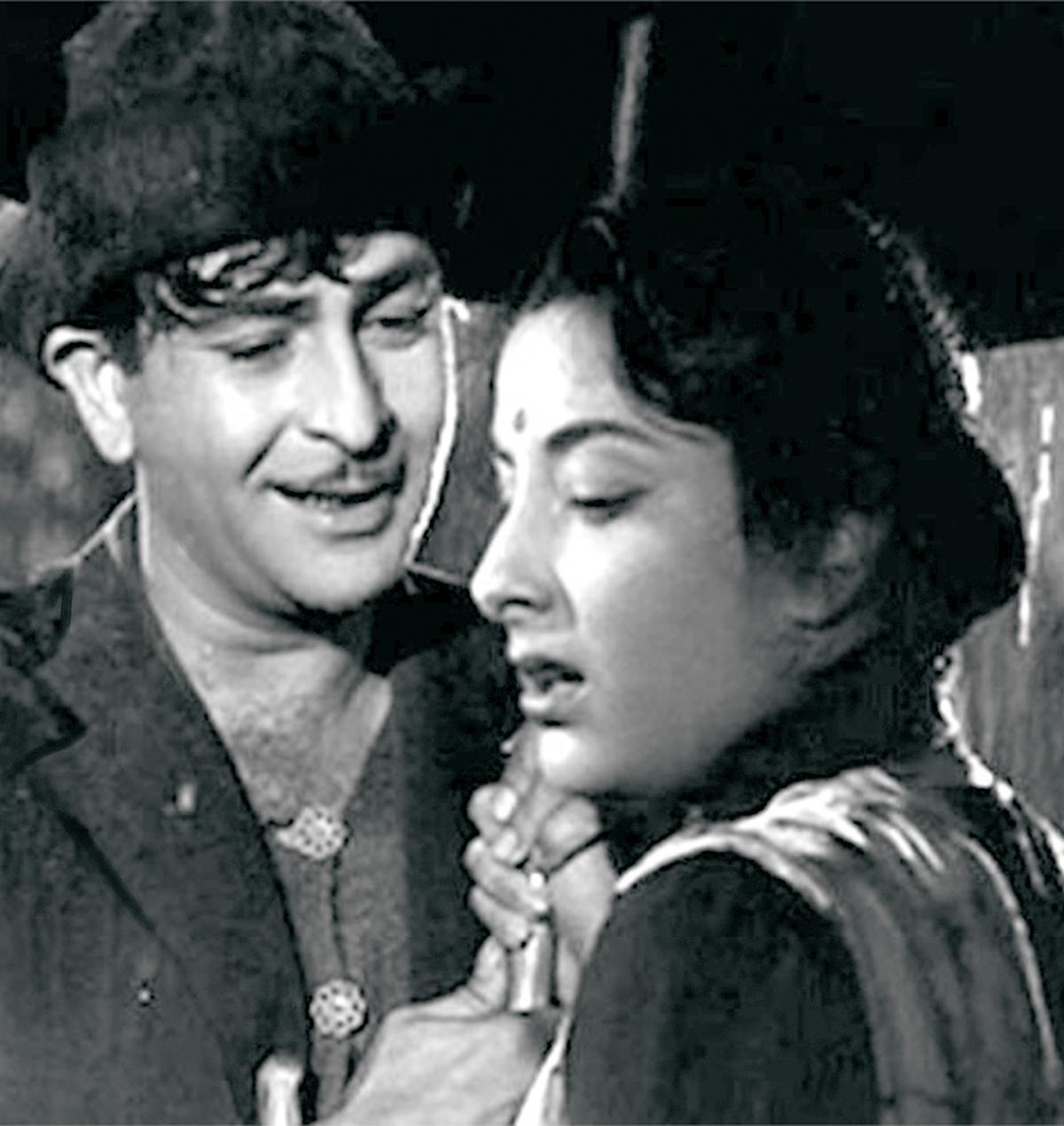 Raj Kapoor and Nargis in Awaara