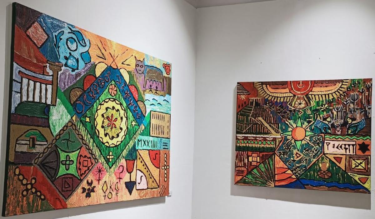 Paintings by Radhika Rani from her '1024' exhibition