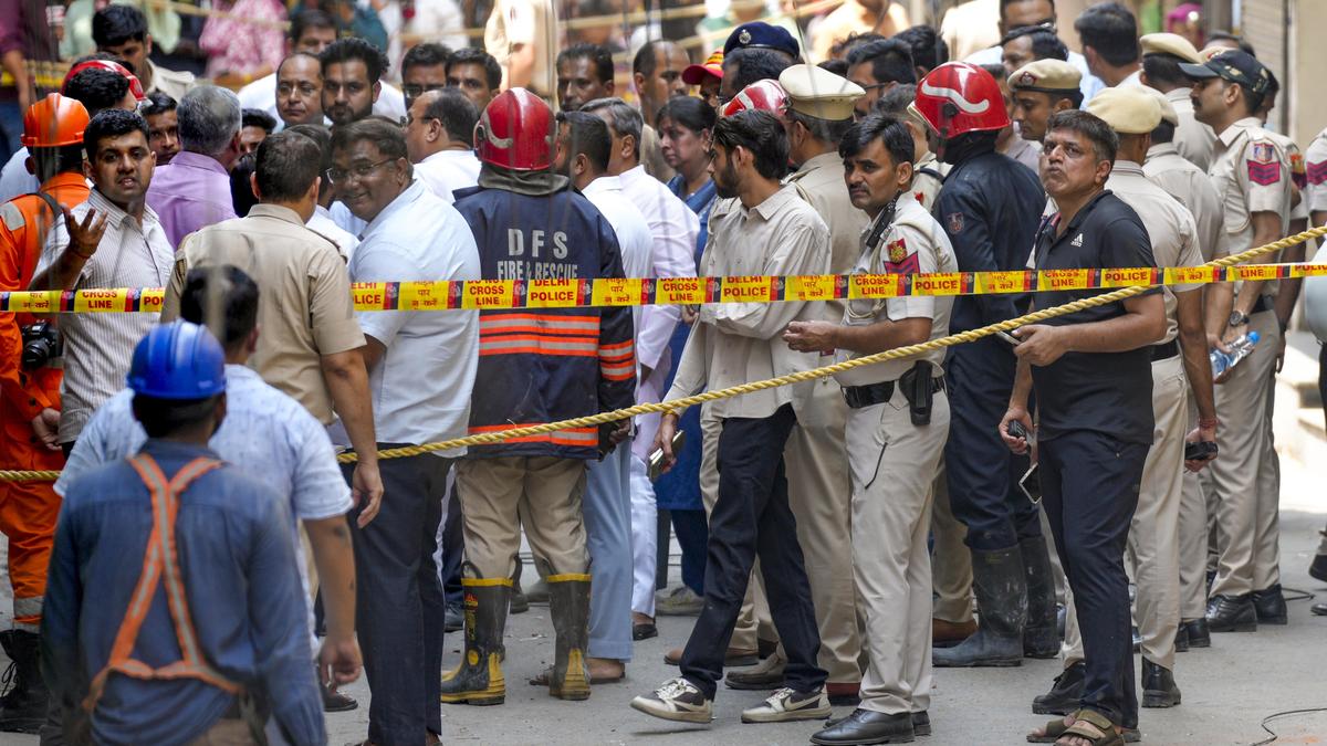 ‘Unrecognisable, everyone severely burnt’: Relatives rush to hospital after Delhi fire