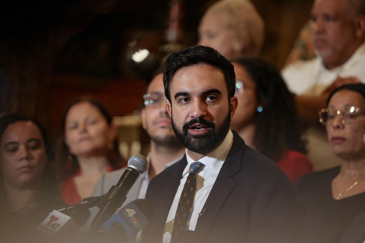 New York City mayoral candidate Zohran Mamdani.