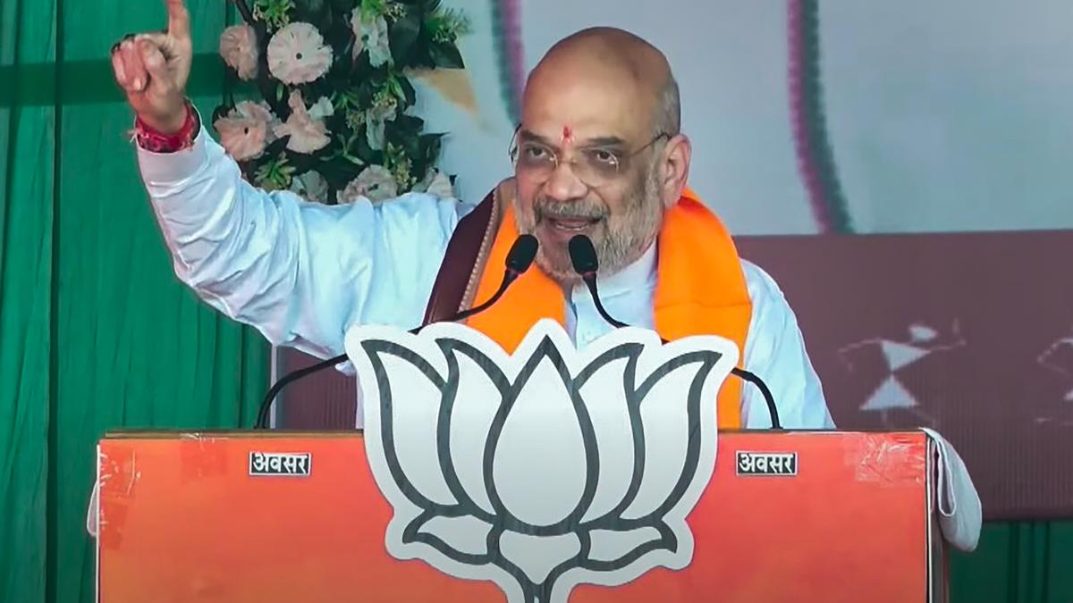 Home Minister Amit Shah accuses Congress of encouraging Naxalism