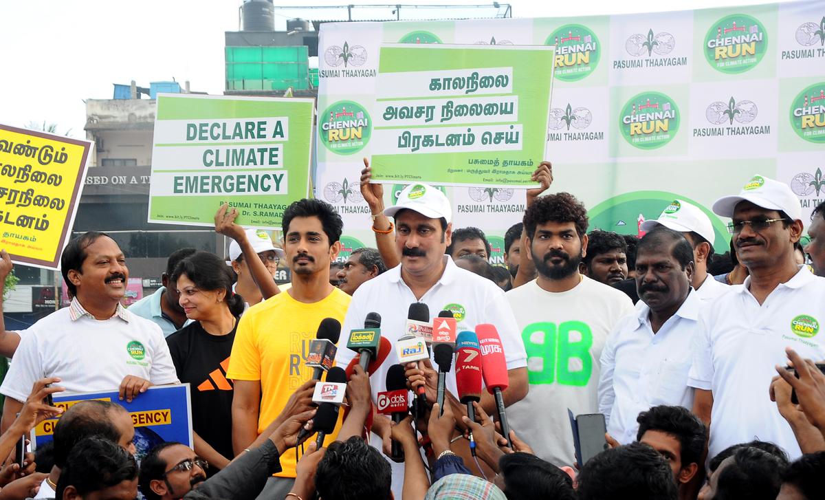 Anbumani Ramadoss participates in Chennai Run to raise awareness about climate change impact