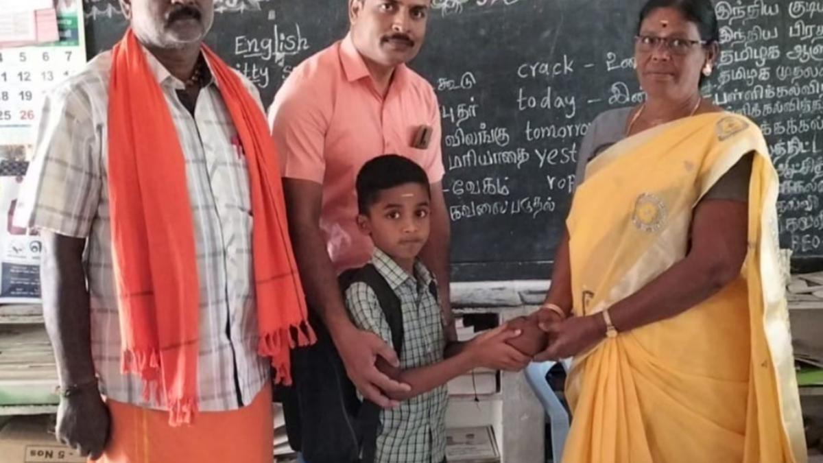8-year-old contributes his savings for school renovation in Krishnagiri
