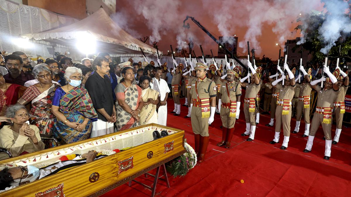 Vijayakanth’s death & funeral news: Vijayakant laid to rest with full state honours