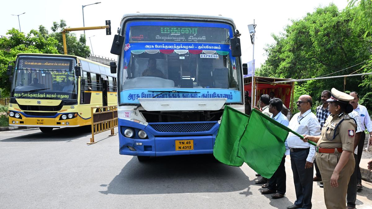 Temporary bus stands set up in Tiruchi