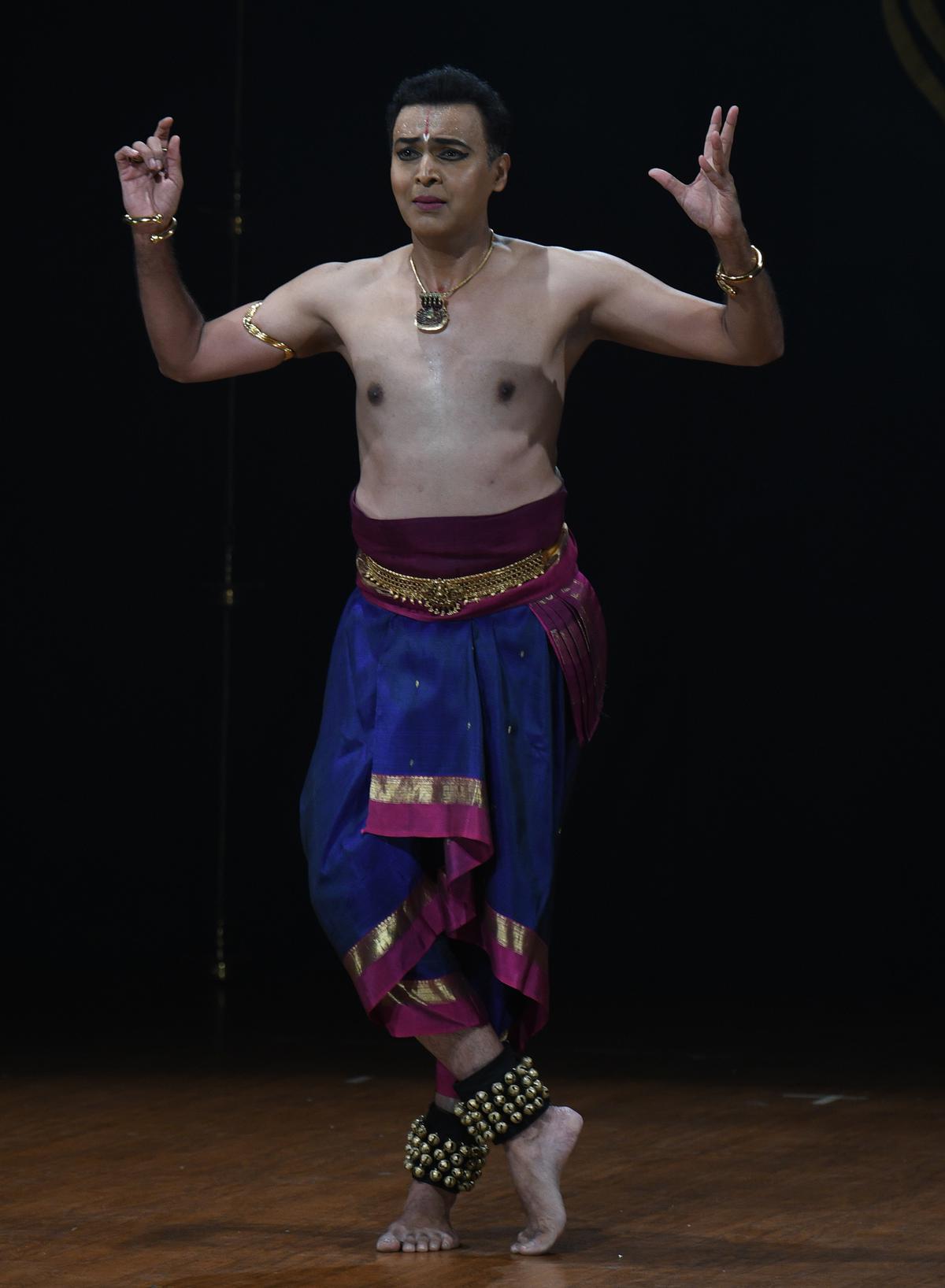 Vaibhav Arekar performing his margam ‘Akasha’ at Sri Krishna Gana Sabha’s Margazhi festival in December 2022. 