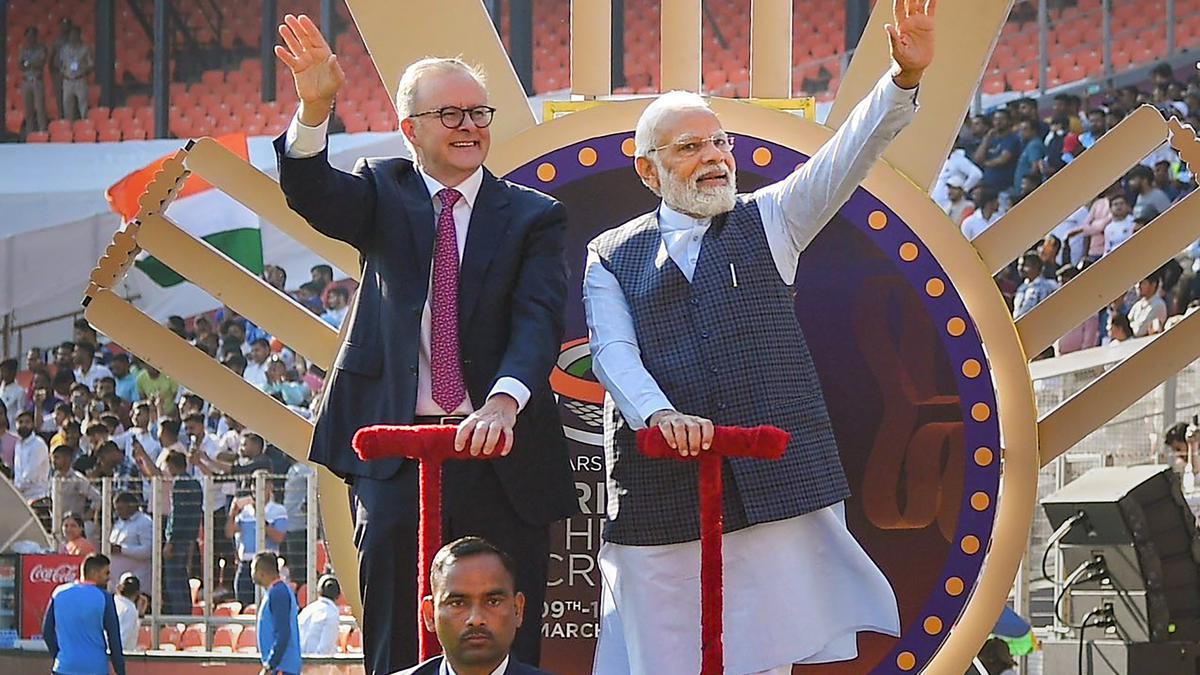 Gujarat: PM Modi, Albanese arrive ahead of India-Australia Test match; take round of sprawling stadium