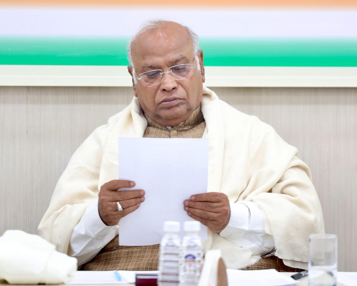 Congress chief Mallikarjun Kharge expresses concern over the rise in terror  attacks in Jammu and Kashmir - The Hindu