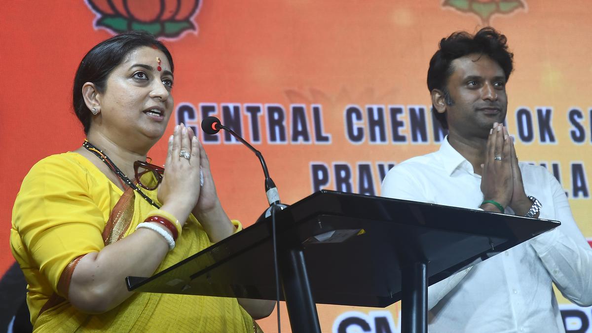 Lok Sabha polls | BJP gives importance to merits, not to dynastic politics, says Smriti Irani