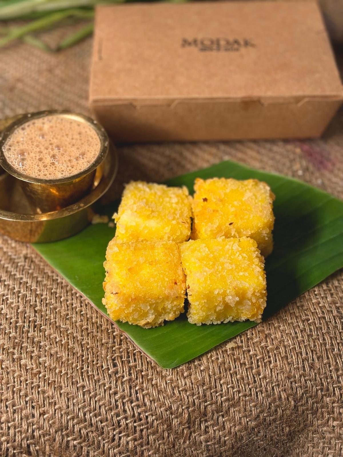 Fried milk from Modak