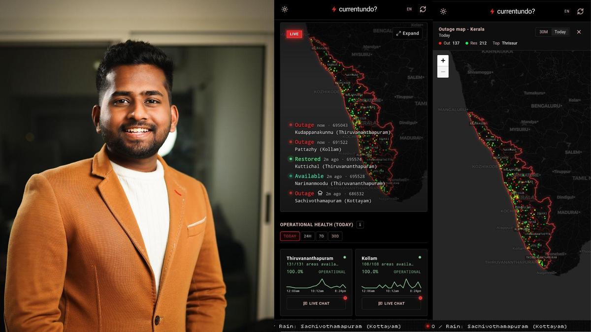 This website tracks power cuts across Kerala using crowd data