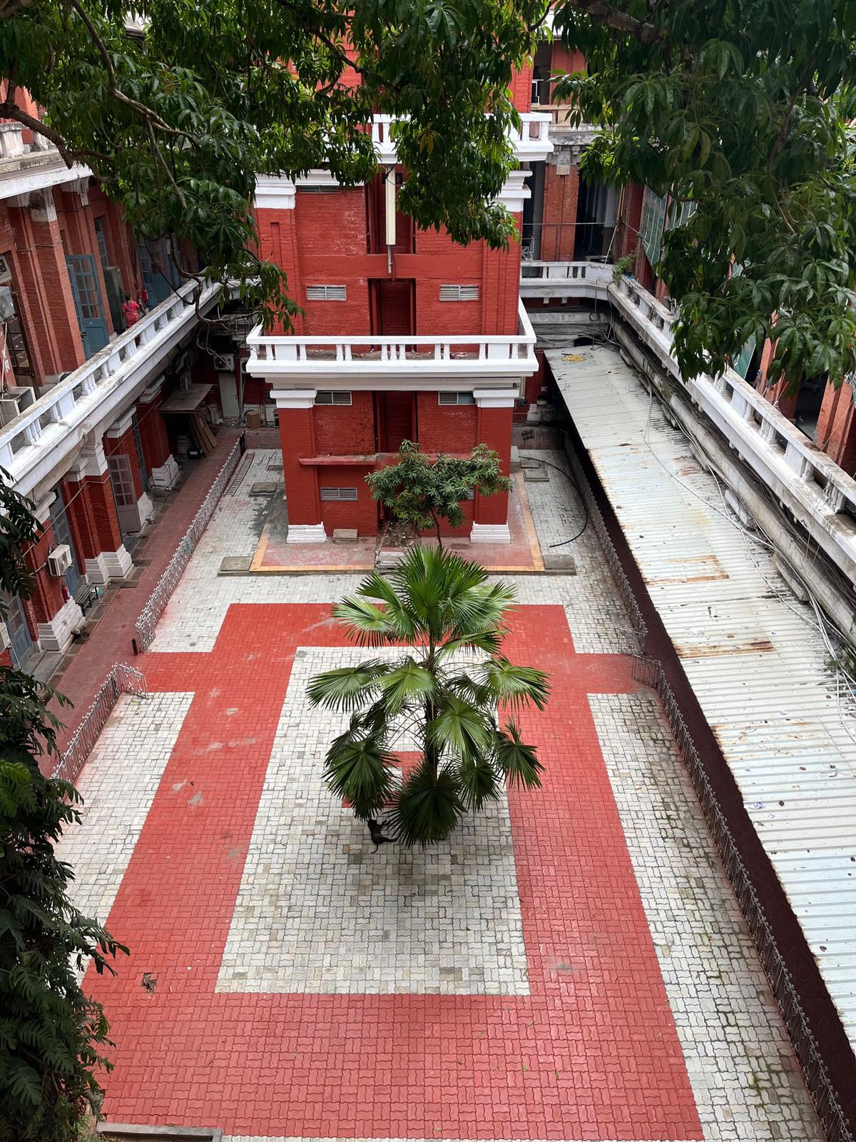 One of the courtyards