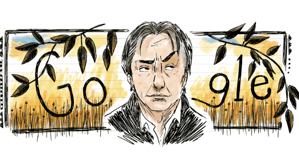 Google Doodle celebrates Harry Potter star Alan Rickman