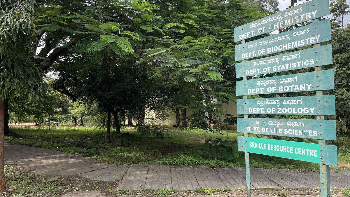 Karnataka High Court stays for now cutting of more trees on lands allotted to various institutions within Jnana Bharathi campus of BU