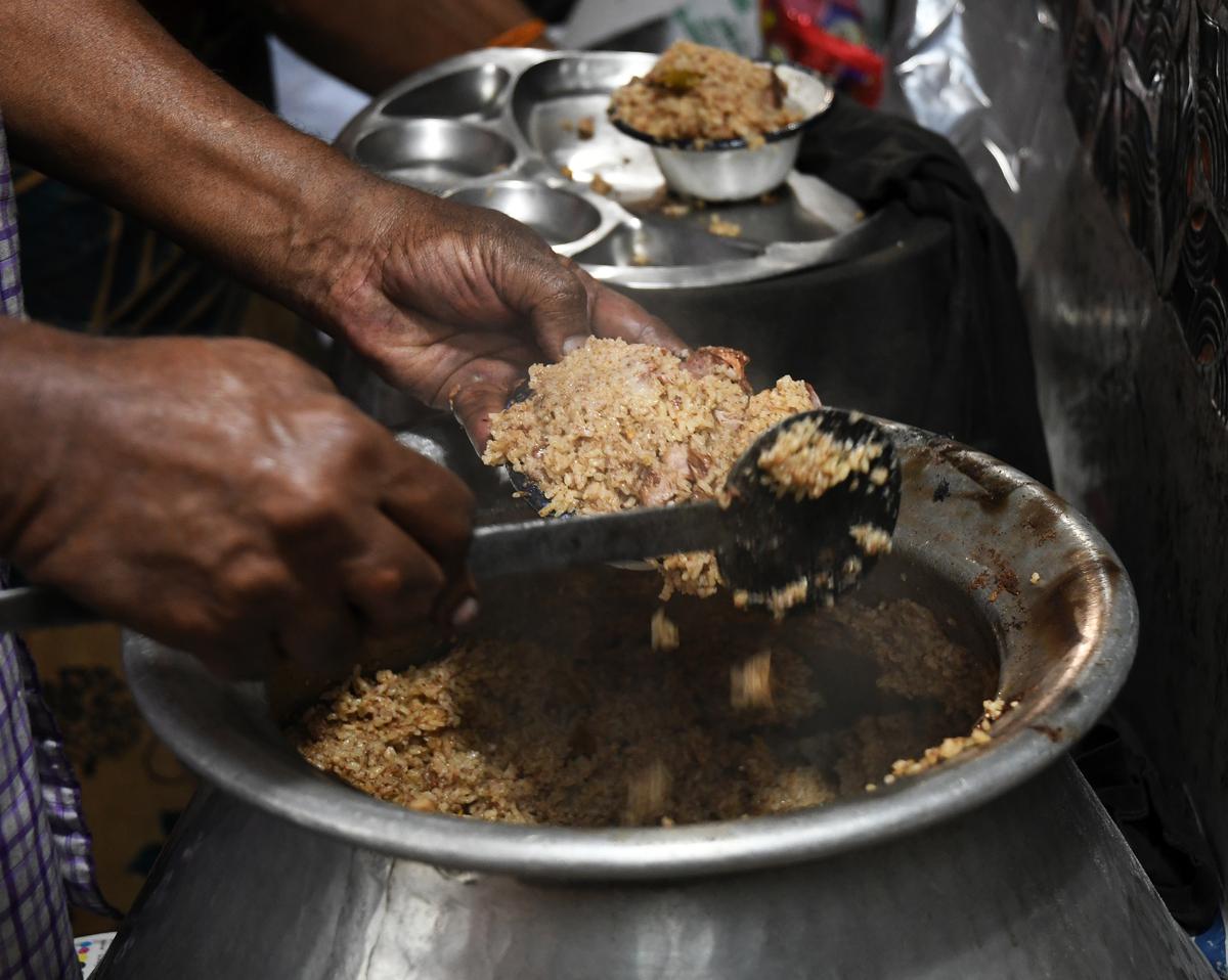 At Bangaru on Big Bazaar Street, biryani gets sold out before 11am.