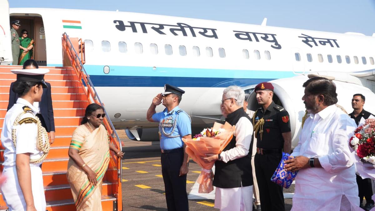 President Droupadi Murmu arrives in Hyderabad for winter sojourn