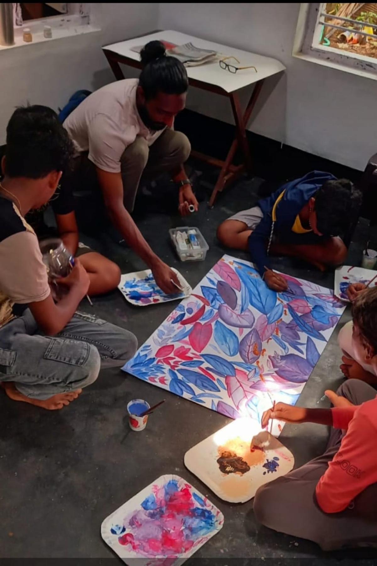 Children at the three-day camp held at Pura